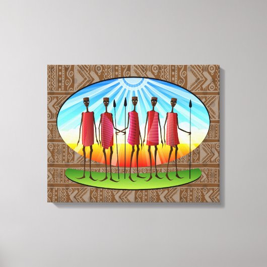 Afrikaanse stam canvas afdruk (Voorkant)
