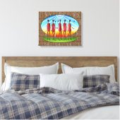 Afrikaanse stam canvas afdruk (Insitu (Slaapkamer))