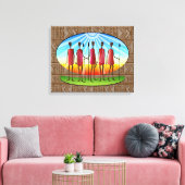Afrikaanse stam canvas afdruk (Insitu (Woonkamer))