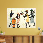 Afrikaanse stam canvas afdruk (Insitu (Woonkamer))