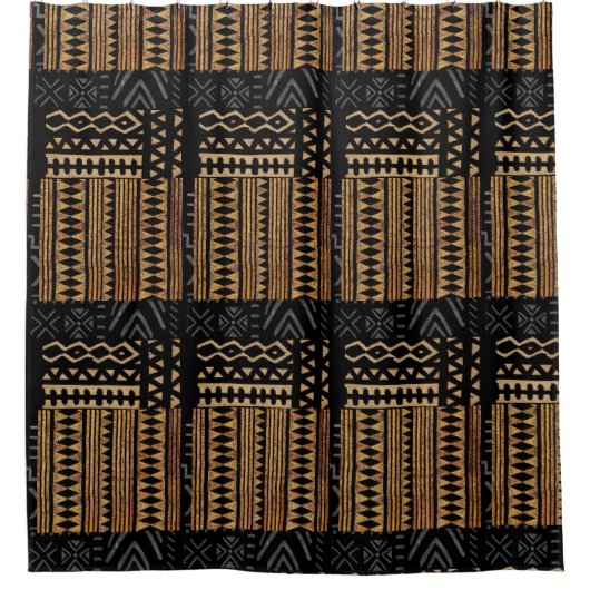 Afrikaanse stam douchegordijn (Voorkant)
