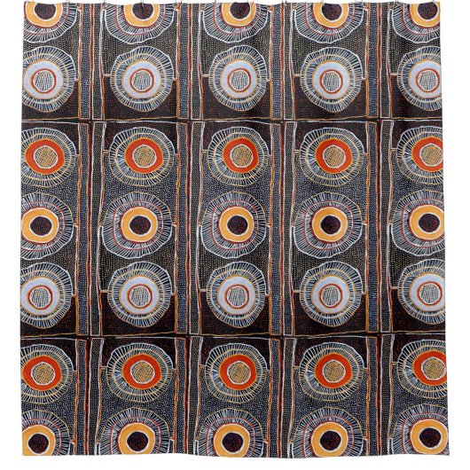 Afrikaanse stam douchegordijn (Voorkant)