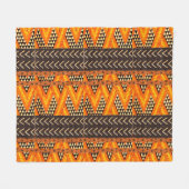 Afrikaanse stam fleece deken (Voorkant (Horizontaal))