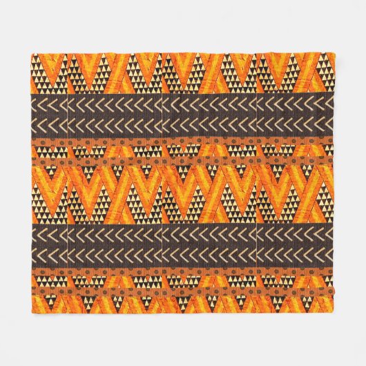 Afrikaanse stam fleece deken (Voorkant (Horizontaal))