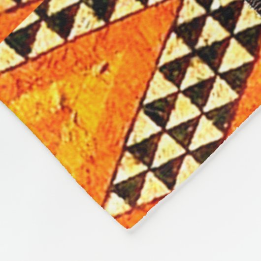 Afrikaanse stam fleece deken (Hoek)