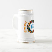 Afrikaanse stam Fusion Stein Bierpul (Voorkant links)