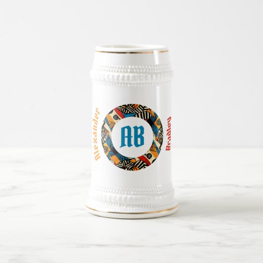 Afrikaanse stam Fusion Stein Bierpul (Center)