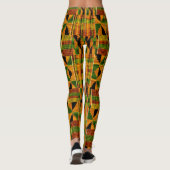 Afrikaanse stam Kente Cloth Leggings (Achterkant)