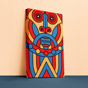 Afrikaanse Stam Krijger Canvas Afdruk