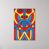 Afrikaanse Stam Krijger Canvas Afdruk (Voorkant)