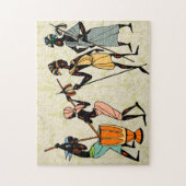 Afrikaanse stam legpuzzel (Verticaal)