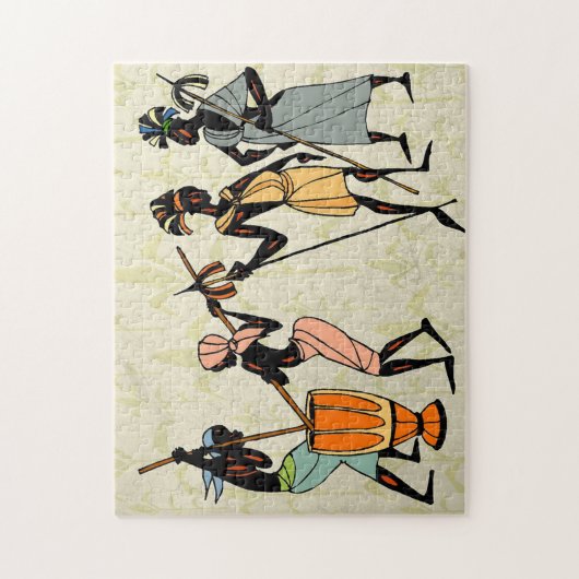 Afrikaanse stam legpuzzel (Verticaal)
