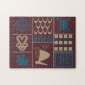 afrikaanse stam legpuzzel (Horizontaal)