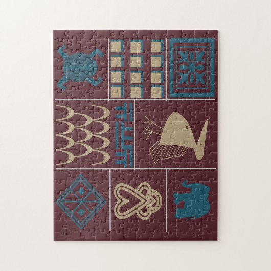 afrikaanse stam legpuzzel (Verticaal)