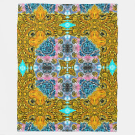 Afrikaanse stam Mandala Quilt Fleece Deken