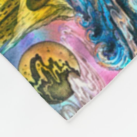 Afrikaanse stam Mandala Quilt Fleece Deken (Hoek)