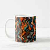 Afrikaanse stam-patroon koffiemok (Links)