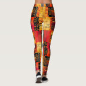 Afrikaanse Stam Patroon Leggings (Achterkant)