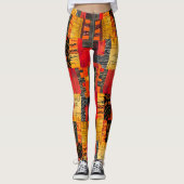 Afrikaanse Stam Patroon Leggings (Voorkant)