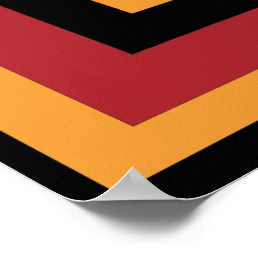 afrikaanse stam  patroon poster (Hoek)