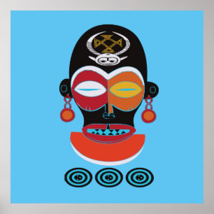 Afrikaanse stam poster