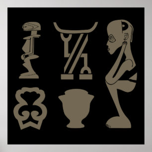 Afrikaanse stam poster