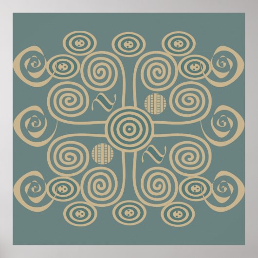 afrikaanse stam poster (Voorkant)