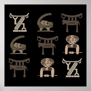 afrikaanse stam poster