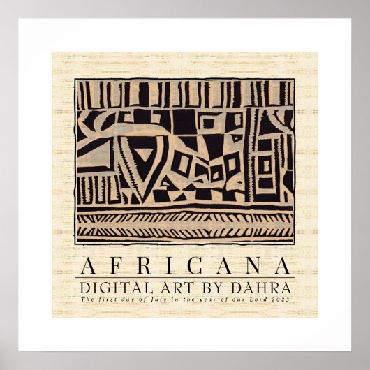 AFRIKAANSE STAM POSTER (Voorkant)