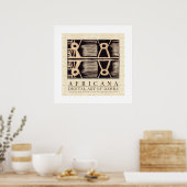 AFRIKAANSE STAM POSTER (Keuken)