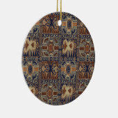 Afrikaanse stam tijdelijke collage keramisch ornament (Rechts)