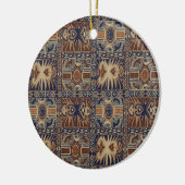 Afrikaanse stam tijdelijke collage keramisch ornament (Links)