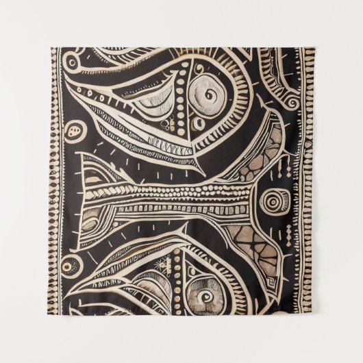 AFRIKAANSE STAM WANDKLEED (Voorkant (horizontaal))