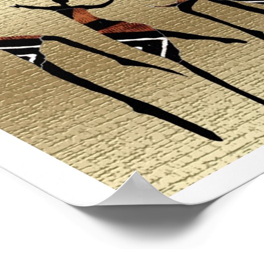 Afrikaanse stambal poster (Hoek)