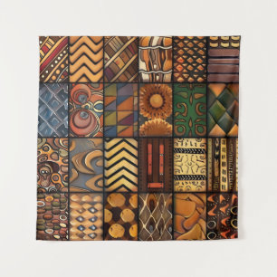 Afrikaanse stamboom patroon kunst wandtapijt wandkleed
