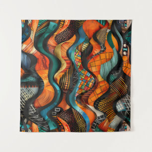 Afrikaanse stamboom patroon kunst wandtapijt wandkleed