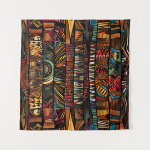 Afrikaanse stamboom patroon kunst wandtapijt wandkleed