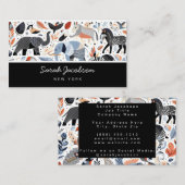 Afrikaanse stamdieren visitekaartje (Voorkant / Achterkant)