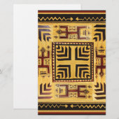 Afrikaanse stamgeesten briefpapier (Voorkant / Achterkant)
