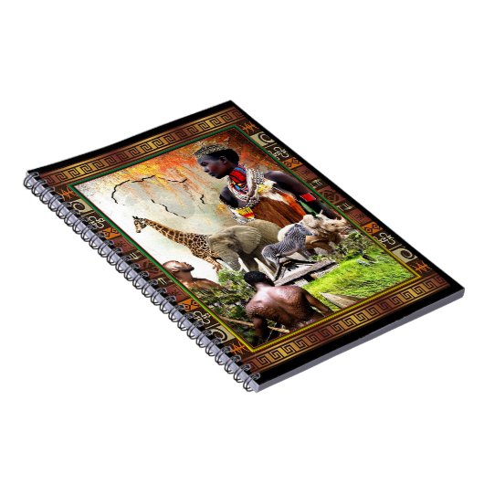Afrikaanse stamkoningin planner notitieboek (Rechterzijde)