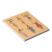 Afrikaanse stamkunst dames met een kleurrijke etni notitieblok (Schuin)