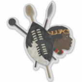 Afrikaanse stamkunst sticker (Voorkant)