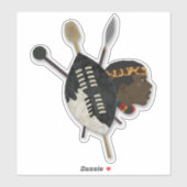 Afrikaanse stamkunst sticker (Vel)