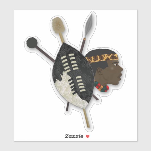 Afrikaanse stamkunst sticker (Vel)