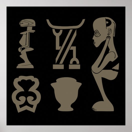 Afrikaanse stammen poster (Voorkant)