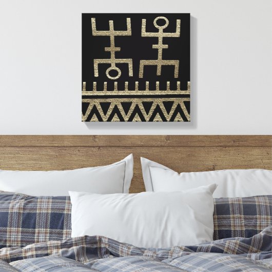 Afrikaanse stammendans canvas afdruk (Insitu (Slaapkamer))