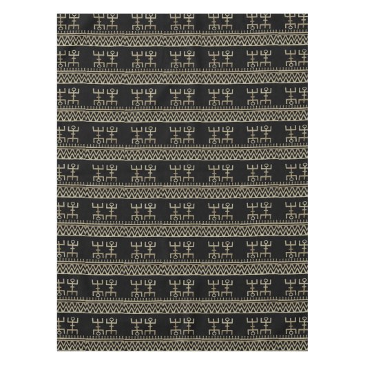 Afrikaanse stammendans tafelkleed (Voorkant)