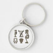 afrikaanse stammenkunst sleutelhanger (Voorkant)