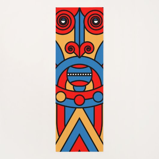 afrikaanse stammenoorlog yogamat (Achterkant)