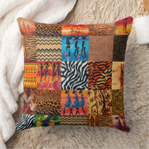 Afrikaanse stammenpatroon met kussen